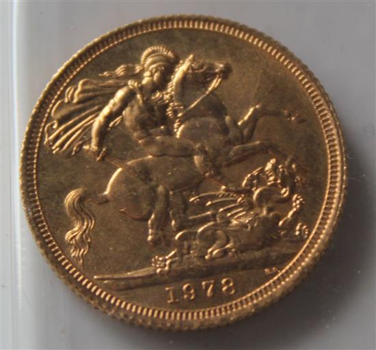 1978 gold sovereign